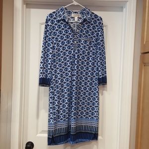 Donna Morgan blue tunic dress